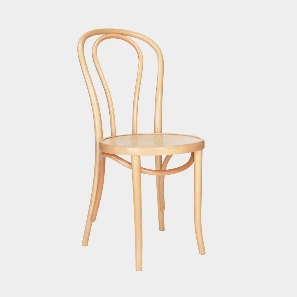 Madeira sólida usado replica thonet restaurante dobrado cadeiras de madeira cortada para venda