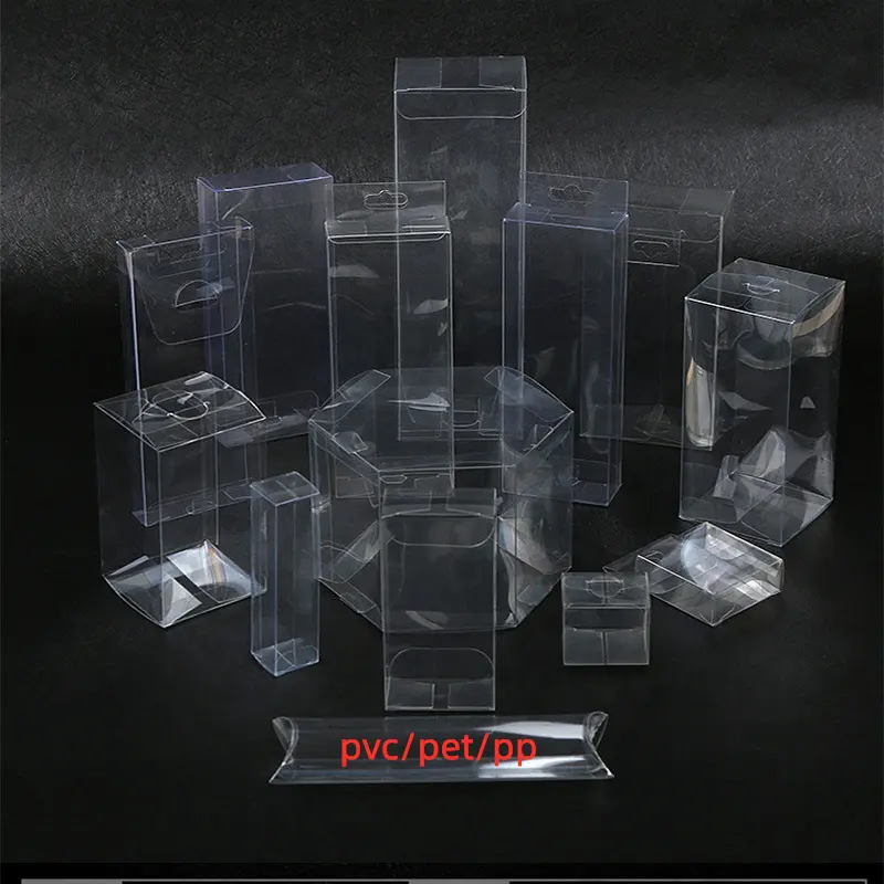 Benutzer definierte quadratische PET transparente Würfel box Matti erte PVC-Verpackungs box Klare Kunststoff box