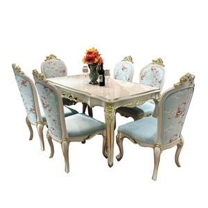 <span class=keywords><strong>Table</strong></span> à manger française <span class=keywords><strong>en</strong></span> bois massif combinaison rectangulaire européenne <span class=keywords><strong>table</strong></span> à manger décontractée pour <span class=keywords><strong>6</strong></span> personnes - Product Image 5