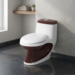 Inodoro de una pieza de mármol blanco de gama alta, operación automática, inodoro desodorante, inodoro de cerámica, trampa en S para Hotel al aire libre - Product Image 1