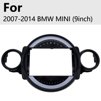 Meihua multimédia voiture BMW MINI 9 pouces Android voiture stéréo Radio Fascia lecteur panneau DVD cadre pour 2007-2014 noir travail tableau de bord