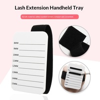 Plateau de rangement pour extensions de cils, outils et fournitures de maquillage pour cils, support de bande de cils, plateau de pose manuel, support de cils, sangle de maintien pour cils, plaque à cils