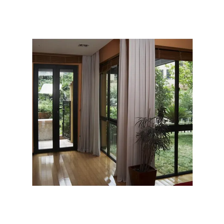 Australian standard double Glass Aluminum Frame Casement door Push And Pull swing doors for home