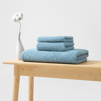 Ensemble de serviettes 100% coton pur, doux et moelleux, en tissu éponge, pour le visage, les mains et le bain, très absorbantes et à séchage rapide, pour la salle de bain