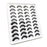 Cils en stock, fabricant de produits de beauté, cils longs naturels, 20 paires de faux cils naturels, faux cils longs pour le maquillage, cils en vison 3D