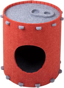 Lit-caverne pour chat de grande taille – Feutre polyester pliable, abri insonorisé pour chatons et animaux de compagnie - Product Image 2