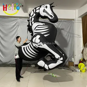 Creatieve Opblaasbare Walking Opblaasbare Zwarte Paard Kostuum Opblaasbare Zebra Voor Parade Event Decoratie