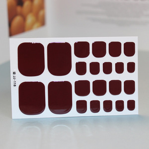 Autocollants pour ongles de pieds en gel semi-durcis, sans <span class=keywords><strong>lampe</strong></span> UV, bandes de gel pour ongles de pieds, emballage personnalisé, vente en gros d'art des ongles - Product Image 3