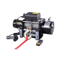 Treuil électrique télécommandé homologué CE 1400W avec câble en acier de qualité 24m pour grues de bateaux, 12V/24V, câble métallique en acier