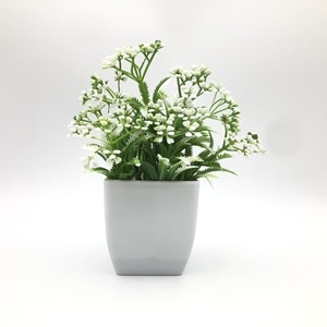 CRAZY HAPPY Plantes Artificielles Décoratives Petites Ornements Intérieur/Extérieur Combinaison Plastique <span class=keywords><strong>Arbre</strong></span> Bonsaï <span class=keywords><strong>Fleur</strong></span> Décorative - Product Image 3