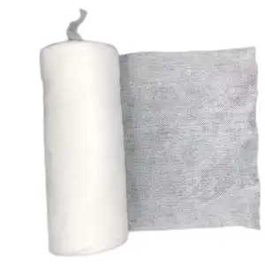 Rollo de toallitas secas de bambú biodegradables perforadas industriales de 80 unidades para toallitas húmedas