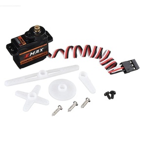 Servomoteur analogique PWM EMAX ES08MA II 12g à corps en caoutchouc micro et engrenages métalliques, sans batterie, pour modèles RC H439, fabriqué en Chine - Product Image 1