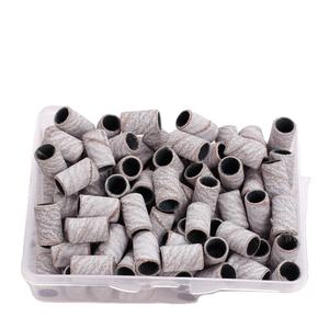 Kit de 100 accessoires pour perceuse à ongles électrique HQ Mixed Proc Discount, blanc, noir, marron, mandrins, bandes de ponçage pour ongles - Product Image 2