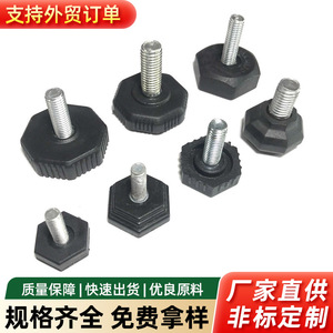 <b>Adjustable</b> <b>Feet</b> Hexagonal Plastic Coated Furniture <b>Leveling</b> Support J555 Outdoor Use - Product Image 5
