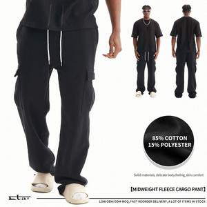 <span class=keywords><strong>Pantaloni</strong></span> <span class=keywords><strong>Cargo</strong></span> Streetwear di alta qualità da <span class=keywords><strong>uomo</strong></span> elastici <span class=keywords><strong>con</strong></span> chiusura a <span class=keywords><strong>vita</strong></span> <span class=keywords><strong>con</strong></span> cordoncino e polsini da <span class=keywords><strong>uomo</strong></span> <span class=keywords><strong>pantaloni</strong></span> <span class=keywords><strong>Cargo</strong></span> - Product Image 6