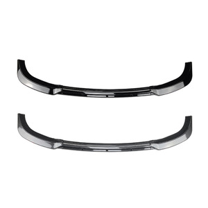 Hyundai I20 MK2 2015-2017 Front Bumper <b>Splitter</b> <b>Lip</b> Carbon Fiber Texture Piano Black PP Material - Product Image 2