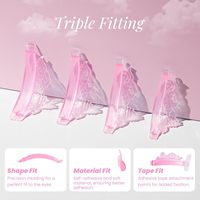 Protège-cils en silicone sans colle pour rehaussement de cils naturels, auto-adhésifs, réutilisables, pour salon, type coréen