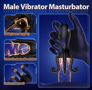 Vibrateur de pénis en silicone, rotation automatique mains libres, <span class=keywords><strong>machine</strong></span> de masturbation pour hommes avec stimulation enveloppante à 360° - Product Image 3