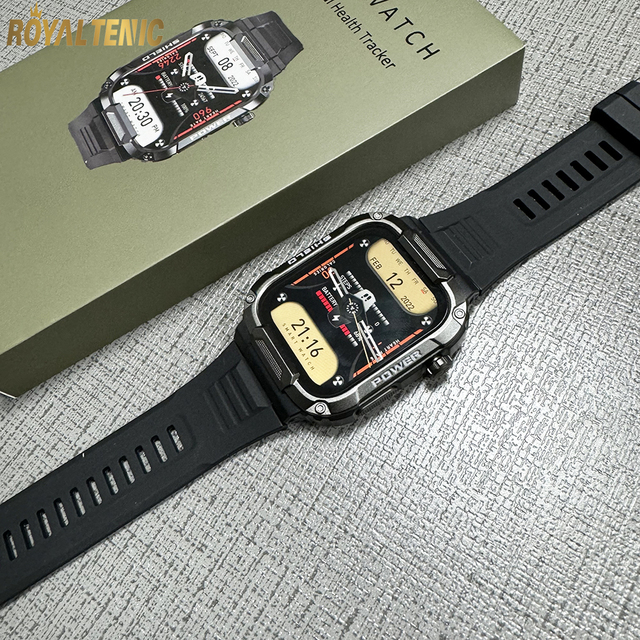 MK66 1.85" Rugged Outdoor Smartwatch IP68 Waterproof Hombre Reloj Inteligente Men Montre Intelligente Sport Men Smart Watch MK66