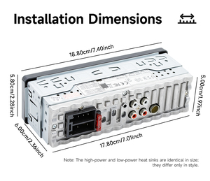 <span class=keywords><strong>Autoradio</strong></span> Universale BQCC 1 DIN con Display Digitale Touch HD da 2,2 Pollici, Lettore MP3, <span class=keywords><strong>AUX</strong></span>, USB, BT, Radio FM, Assistente Vocale, Stereo per Auto - Product Image 6