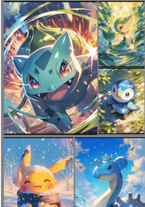 YZ Live Broadcast Room Offres Spéciales Pokemoned Blind Box le monde des Pokémoned Papier de couleur Cartes vintage Aimant Collectibles - Product Image 2