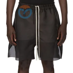 2024 ODM/OEM primavera verão logotipo personalizado algodão respirável estilo casual shorts com cordão para homem