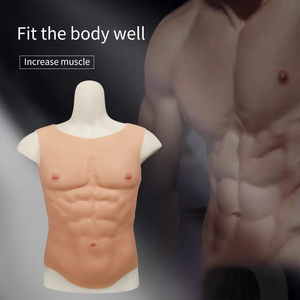 Costume musculaire en silicone pour cosplay, faux muscles abdominaux, qualité supérieure, musculation réaliste pour les fêtes - Product Image 4