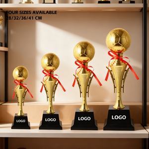 Trofeos de Fútbol con Logotipo Personalizado al por Mayor, Premios para Ganadores de Competiciones, Recuerdos, Coleccionables, Trofeos de Plástico Dorado - Product Image 5