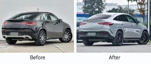 Kit carrosserie style <span class=keywords><strong>AMG</strong></span> GLE53 Coupé 2024, ensembles de pare-chocs avant et arrière pour Mercedes Benz GLE Coupé C167 2020-2022 - Product Image 6