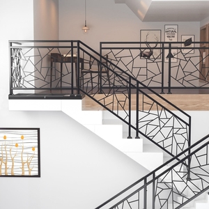 <span class=keywords><strong>Immobilier</strong></span> main courante d'accoudoir de haute qualité bonne qualité usine conception simple escalier balustrade aluminium rampe d'escalier extérieur - Product Image 3