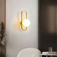 Lámpara de pared minimalista LED, lámpara de noche para dormitorio, iluminación creativa para pasillo, sala de estar moderna y minimalista de lujo