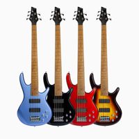 Good Quality 5 String Electric Bass Guitar L-B3-5 with Die-cast Tuners Roasted Maple Fingerboard for Wholesale