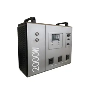 2000W Portable Power Station LiFePO4 Lithium Battery Powerhouse Generator