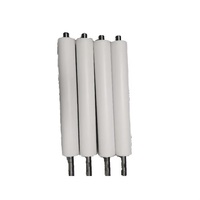 Rouleaux de convoyeur résistants à l'usure, rouleaux en silicone blanc avec arbre