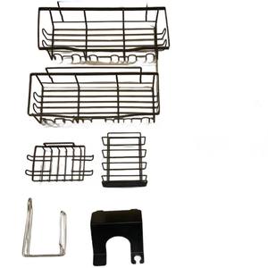 No Drilling Large Capacity Rustproof Stainless Steel Bathroom <b>Shower</b> Caddy Adhesive Organizer Easy Installation - Product Image 1