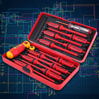 Outils de réparation et d'entretien pour électriciens, jeu de tournevis 13 pièces, jeu de tournevis multi VDE isolé pour électriciens, pour l'électronique
