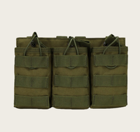 Porte-chargeurs tactique MOLLE 6 emplacements, double/triple, à ouverture supérieure, double couche