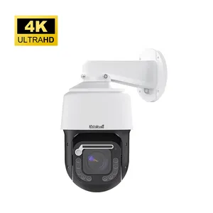 JideTech 4K 8MP 30X Zoom OSD PTZ IP Caméra CCTV Caméra de sécurité pour le suivi humanoïde/véhicule détection d'animaux