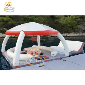 Multi-Use Inflatable Shade Tent Chinese Manufacturer Sea <strong>Pool</strong> <strong>Floating</strong> Platform Leisure Bar Sofa Lounger Row Water Parks - Product Image 3