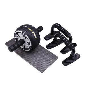 腹轮健身套装推举杆钢+ABS+海绵材质黑色可定制徽标男女通用OEM品牌型号<span class=keywords><strong>CA</strong></span>-25-03家用 - Product Image 1