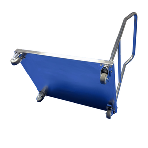 <strong>Stainless</strong> <strong>Steel</strong> 304 Trolley For Lab Flatbed Warehouse Transport <strong>Cart</strong> Seamless Full Welded Inside And Outside - Product Image 3