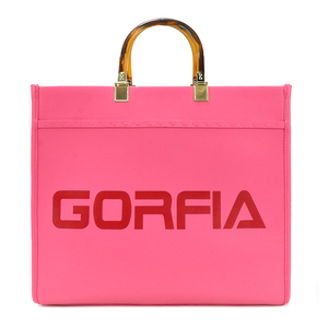 Bolso de mano de cuero PU de lujo para mujer <span class=keywords><strong>Marc</strong></span>, cierre de cremallera, portátil, con logotipo personalizado, gran capacidad, bolso de oficina con letras/ - Product Image 1