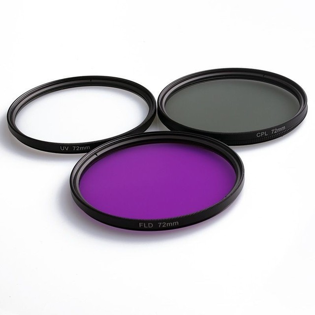 3-in-1 UV+CPL+FLD 3-Piece Filter Bag DSLR Camera Photography Accessories