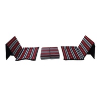 Chaise longue pliante, canapé de sol pliable, chaise de jeu vidéo avec support dorsal et tapis inclus