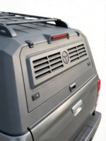 JINYU Couvre-caisse rigide en acier au manganèse personnalisé pour camionnettes universelles (citerne de 2 m) coulissant des deux côtés, étanche, sans perçage