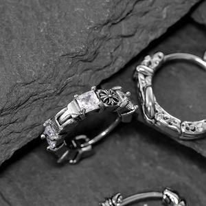 도매 남자의 힙합 펑크 고딕 스테인레스 스틸 귀걸이 금도금 후프 캐스트 보석 저자 극성 피어싱 보석 - Product Image 4