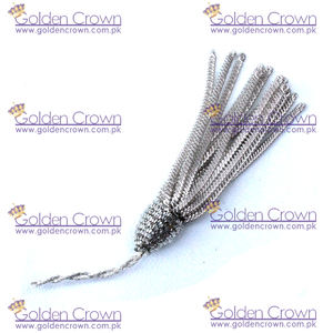 ทองคำแท่งฝรั่งเศสสีเงิน | หมอนแท่งพู่ - Product Image 5