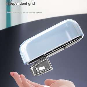 Boîte à pilules élégante et luxueuse, petite et portable, pour 3 prises quotidiennes, mini boîte de rangement pour médicaments, étanche et opaque, organiseur de pilules - Product Image 5