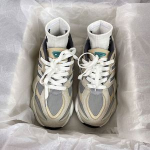 Chaussures de sport décontractées et tendance pour femmes, modèle 9060, en cuir véritable de haute qualité, avec amorti, collection 2026, vente chaude - Product Image 6