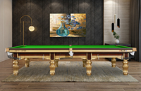 Xingjue Table de billard personnalisée en usine de haute qualité avec poche en cuir Table de billard professionnelle de 12 pieds